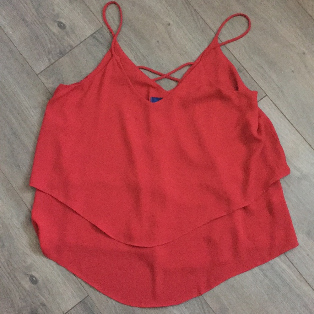 Francesca’s / Blue Rain red tank top